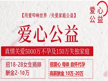 满城捐卵助孕生子 爱心志愿者招募